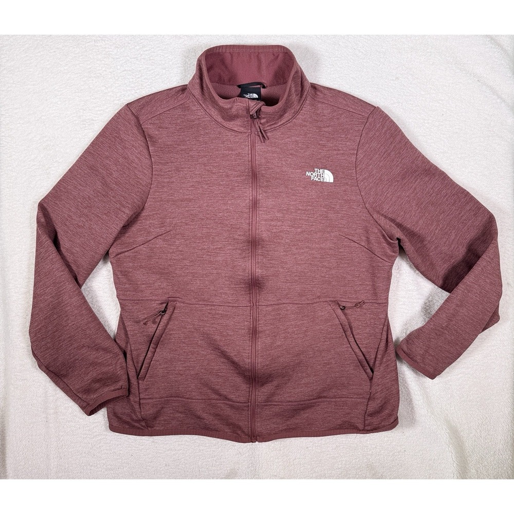 The North Face Womens Maroon Canyonlands Full Zip Fleece Lined Jacket Sz 1X